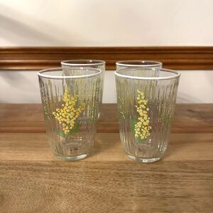 Rakle Floral Glass Tumbler Set - Home Dining